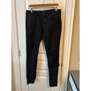 Vigoss Black Super Skinny Distressed Jeans